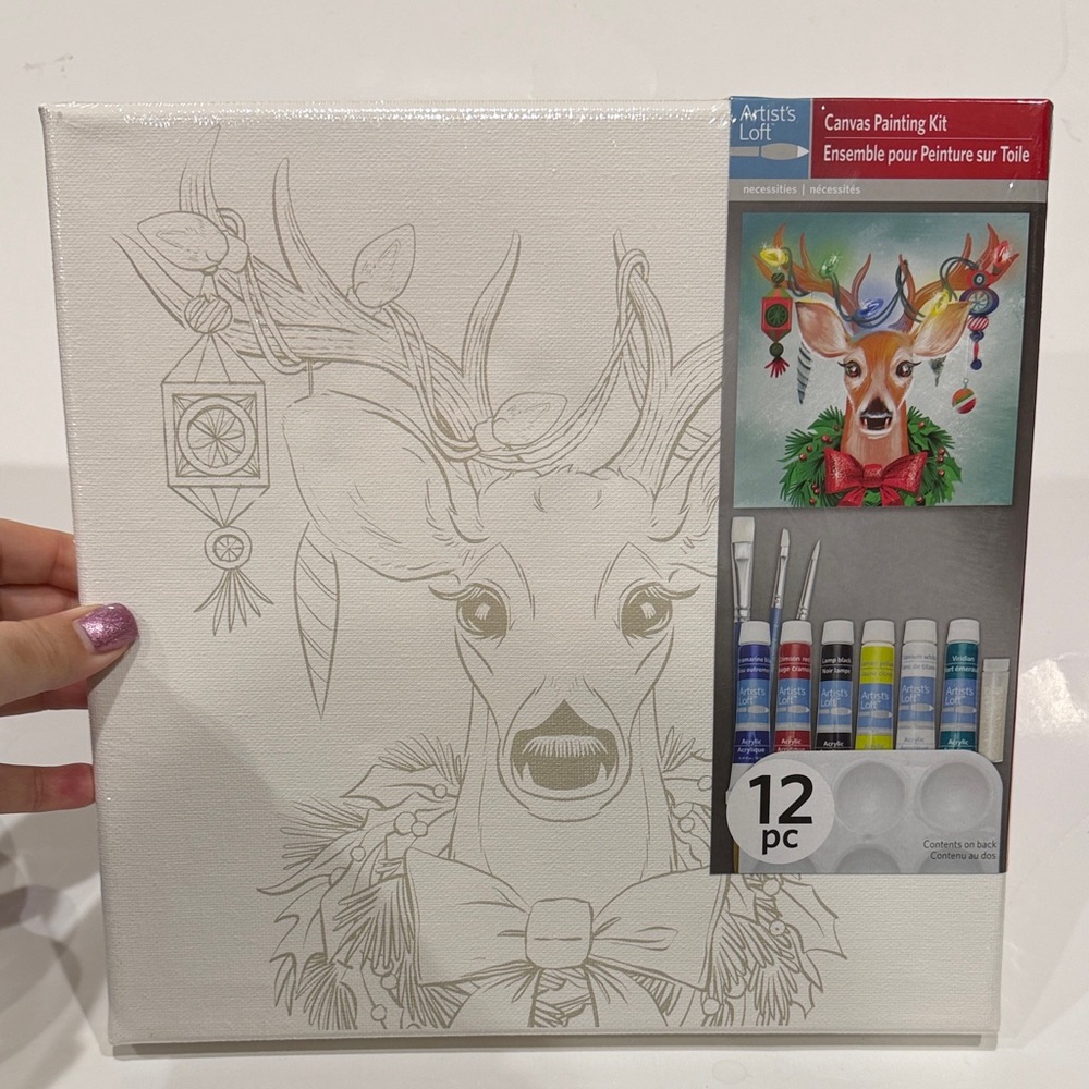 New Canvas Painting Kit with Deer Design